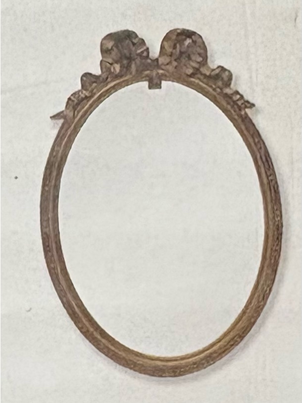 OAKHILL HOME NWT gold frame bow top mirror -12x6.8